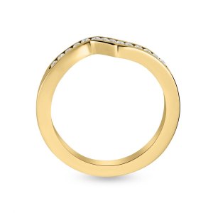 18k yellow gold 0.18 ct. tw. half eternity band 52453159309846 52d04a6c9d