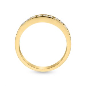 18k yellow gold 0.18 ct. tw. half eternity band552 50697390898407 bf66385f54