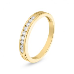 18k yellow gold 0.18 ct. tw. half eternity band552 52554048555993 20fea13c90