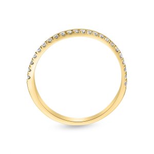 18k yellow gold 0.23 ct. tw. half eternity ring 52196065685308 f19ec26b80