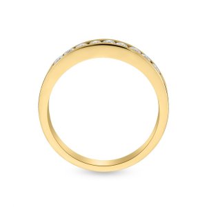 18k yellow gold 0.58 ct. tw. half eternity ring 94077669451208 34e7f11563