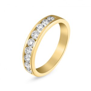 18k yellow gold 0.79 ct. tw. half eternity ring 46727790895827 bca55252ea