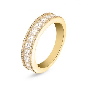 18k yellow gold 1.68 ct. tw. half eternity ring 19386307936972 c370e36d64