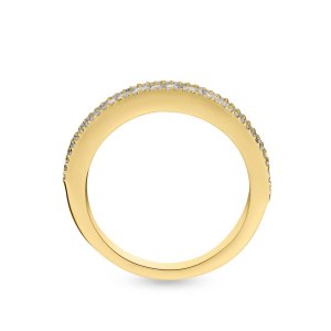 18k yellow gold 1.68 ct. tw. half eternity ring 29039246543085 dc18547b5d